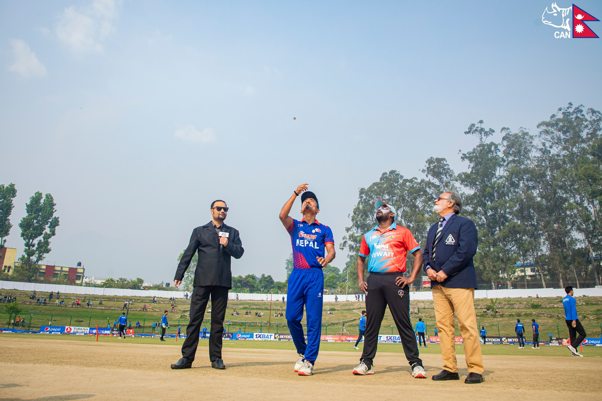 कुवेतविरुद्ध टस हारेर ब्याटिङ गर्दै नेपाल, टोलीमा एक परिवर्तन